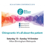 British Chiropractic Association Autumn Conference 2018
