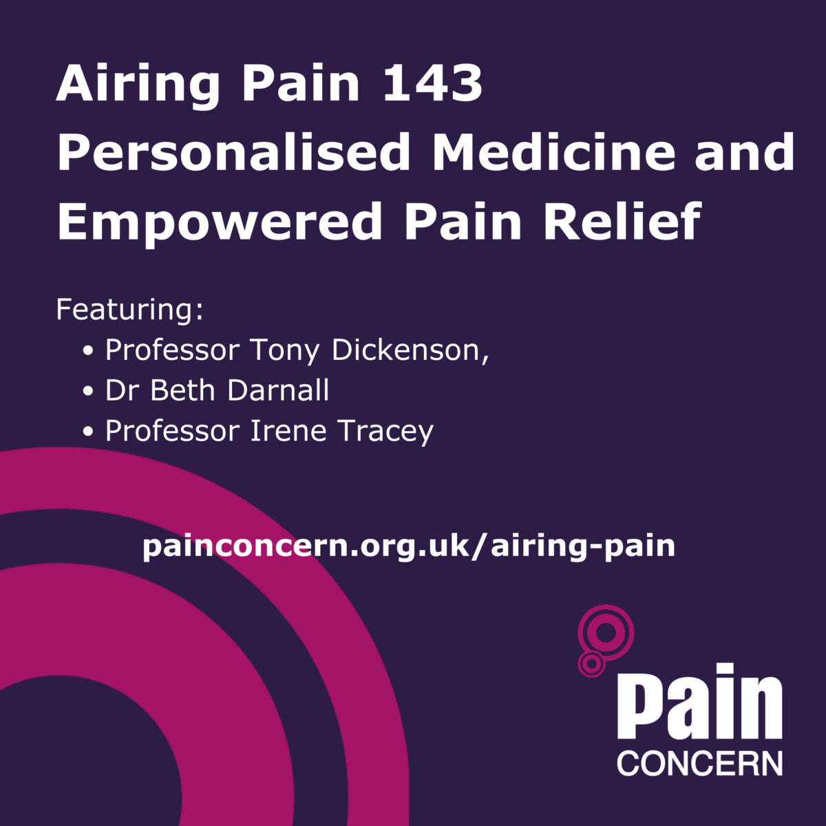 Personalised Medicine and Empowered Pain Relief 